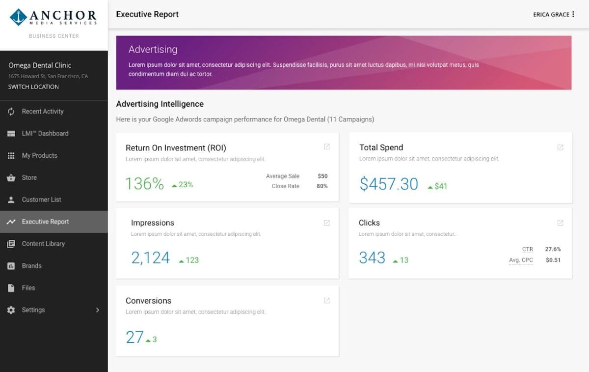 advertising intelligence reporting on roxxistudios business app 03