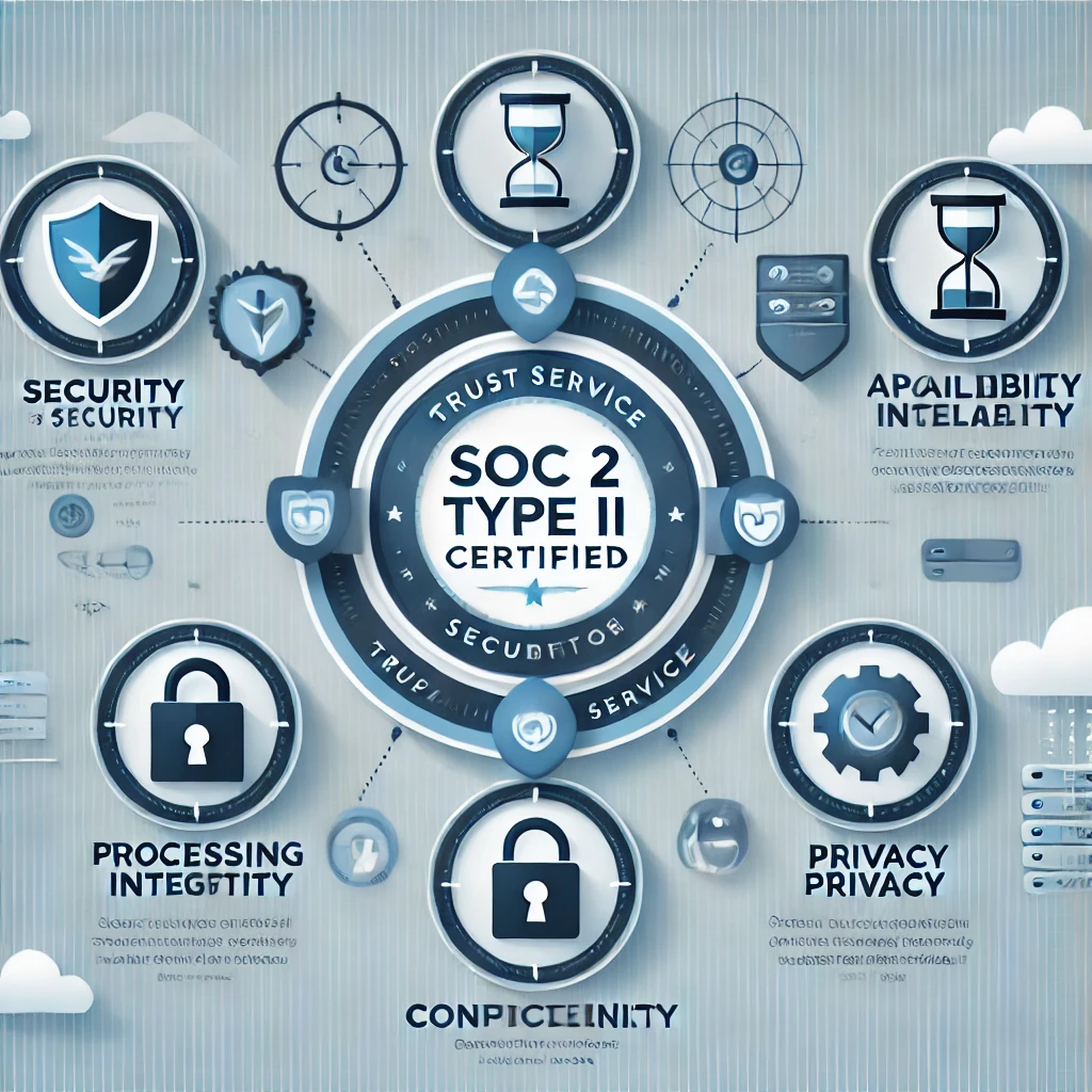 soc 2 type ii security features and criteria graphic